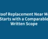 Roof Replacement Near Me Starts with a Comparable Written Scope